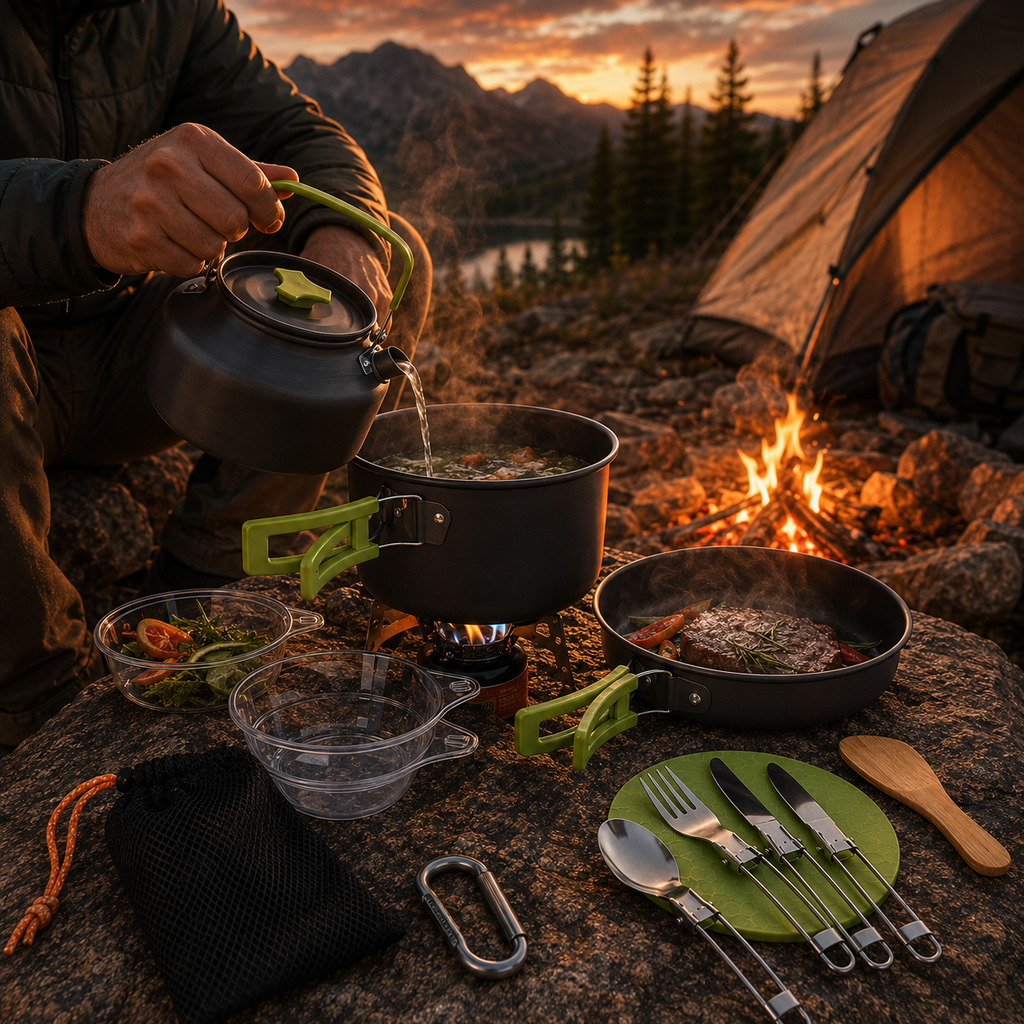 HOOKLEW PRIME 16-Piece Camp Cookware Set