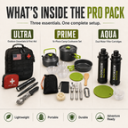 HOOKLEW Pro Pack – Survival, Camp Cooking & Water Filter Bundle