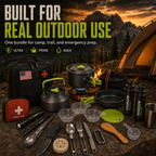 HOOKLEW Pro Pack – Survival, Camp Cooking & Water Filter Bundle